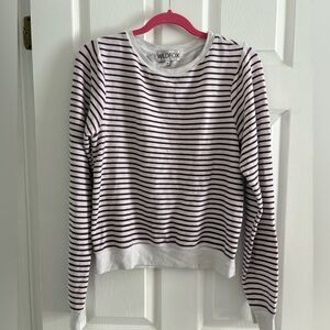 🩵 Wildfox Burgundy Stripe Pullover Sweatshirt – Size S – Bundle 3 for $20